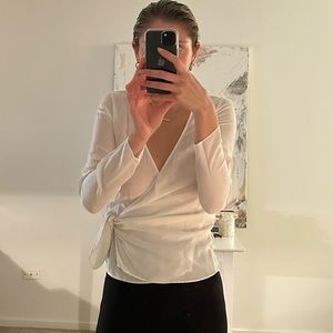 Aritzia Babaton White Blouse